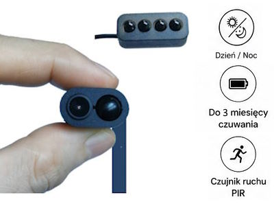 mini kamera z czujnikiem ruchu pluskwa KPR1200